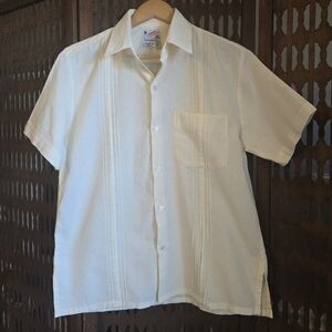 Guayabera Autentica Men's 100% Linen Shirt Size M